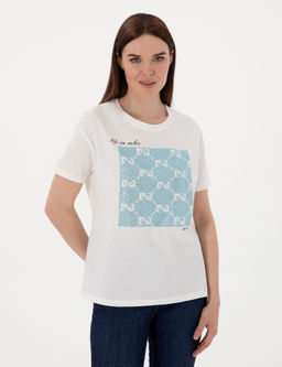 Beyaz Regular Fit Ti__rt