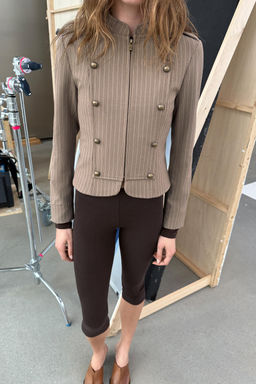 STRIPED FITTED BLAZER - Zara фото 18