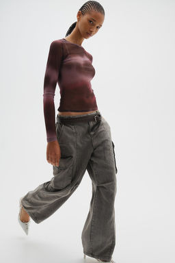 Baggy Low Cargo Jeans - H&m фото 3