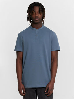 Поло мужское синее серый деним 111764/1