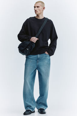 Camiseta de punto de manga larga Oversized Fit - H&m фото 5