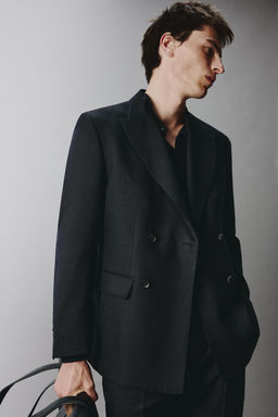 DOUBLE-BREASTED SUIT BLAZER - Zara фото 14