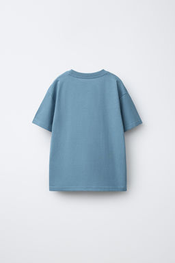 CAMISETA JOGGING TEXTO / Azul medio - Zara фото 3