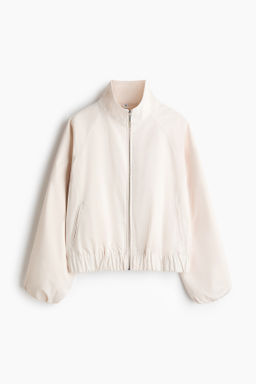 Chaqueta de sat?n con mangas globo