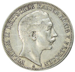3 марки 1909 года А Германия (Пруссия)