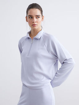 Dik Yaka Oversize Kad?n Sweatshirt