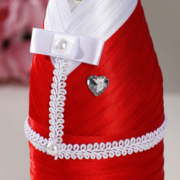 Украшение для шампанского Кармен, красно-белое - Simaland фото 2