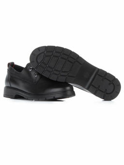 03-5077 BLACK Полуботинки женские (натуральная кожа)