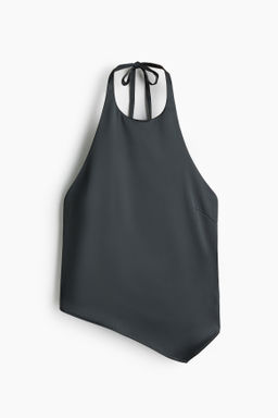 Top asim?trico con escote halter - H&m фото 2