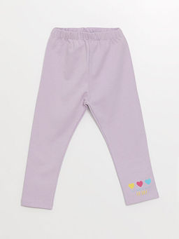 Beli Lastikli Bask?l? K?z ?ocuk Tayt