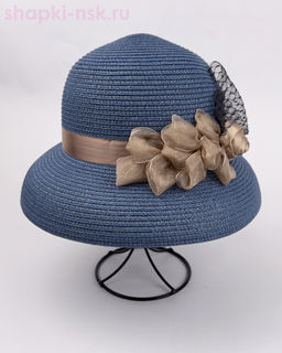 Ш55 роза Шляпа женская (56-58)