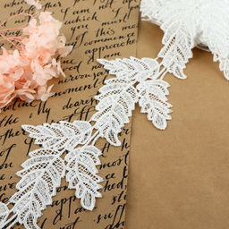 Кружево гипюровое, 100 мм, 6.8±0.5 м, цвет белый