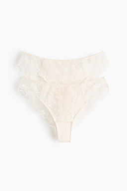 Pack de 2 bragas Brazilian de encaje