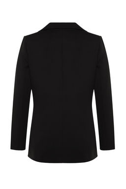 Antrasit Regular Astarl? Dugme Detayl? Dokuma Blazer Ceket TWOAW21CE0264