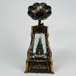 Новогодний декор Граммофон стекло 27 см в ассортименте (арт. K-15) - Ип лебедев о.ю фото 2