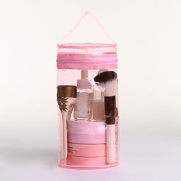 Косметичка на молнии для бассейна, с ручками, прозрачная/розовая - Simaland фото 2