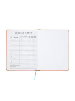 Дневник школьный 1-11 класс, лассе, обложка искуственная кожа бежевая, резинка для ручки