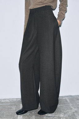 ZW COLLECTION BALLOON TROUSERS WITH WOOL - Zara фото 2