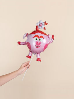 Воздушный шар фольгированный 17" «Нюша. Смешарики», набор 5 шт.