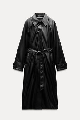 FAUX LEATHER TRENCH COAT - Zara фото 5