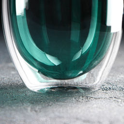 Стакан стеклянный с двойными стенками Magistro Дуо, 250 мл, 8,59 см  фото 2