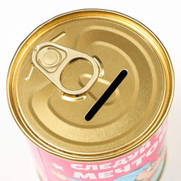 Цена за 2 шт. Копилка металлическая, 9.5 см × 7.5 см × 7.5 см, Минни Маус