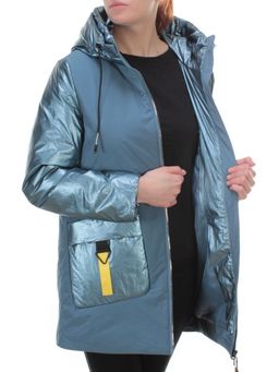 BM-926 GRAY/BLUE Куртка демисезонная женская АЛИСА (100 гр. синтепон) - Fashion фото 8