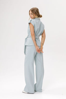 Брюки Pirs 5825 серо-мятный  фото 3