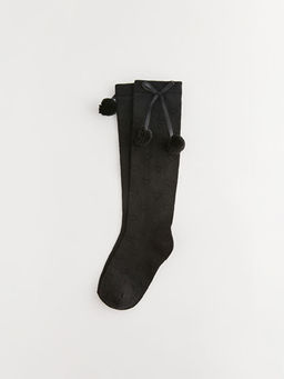 Kendinden Desenli K?z ?ocuk Diz Alt? ?orap - Waikiki фото 4