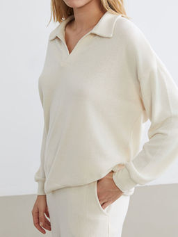 Polo Yaka Kad?n Pijama Tak?m?