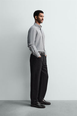 WASHED TEXTURED OXFORD SHIRT - Zara фото 4