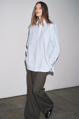 ZW COLLECTION STRIPED SHIRT WITH POCKET