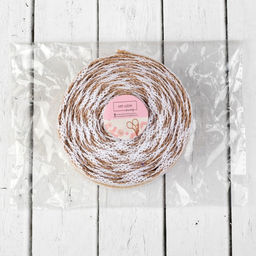 Лента из джута Кружево, 37 мм, 4,5 0,5 м, цвет белый - Арт узор фото 5