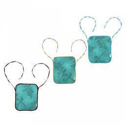 Эко-мешочек 25х30см Ботаника зеленый, на завязках, хлопок 100%, упаковка классическая ПП с подвесом 14,5х20см, Домашняя мода (Россия)  фото 3