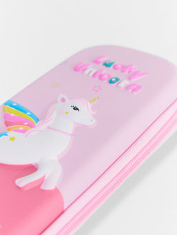 Футляр-пенал школьный розовый с единорогом - Mark formelle фото 3