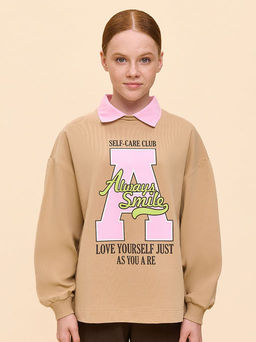 PELICAN, толстовка для девочек, Песочный