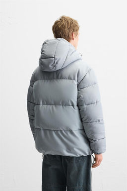 HOODED PUFFER JACKET - Zara фото 10