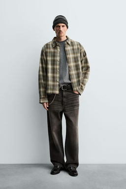 CHECK RELAXED FIT OVERSHIRT