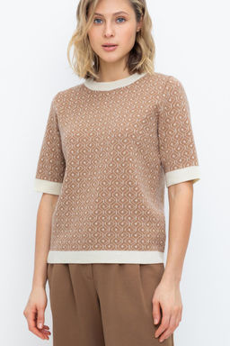 ЕВ 30174/ш/песочный джемпер жен