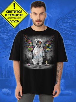 Мужская футболка оверсайз Catsy