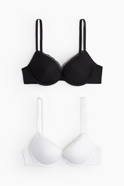 H&M 2li Mikrofiber S?per Push-up S?tyen  фото 4