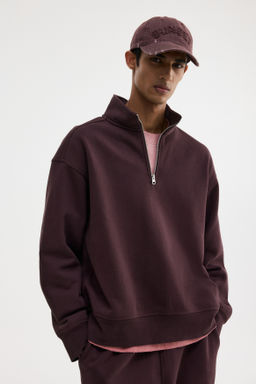 Sudadera con media cremallera Loose Fit - H&m фото 5