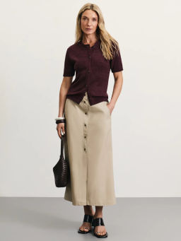 Вязаный кардиган с коротким рукавом / Zarina  фото 2