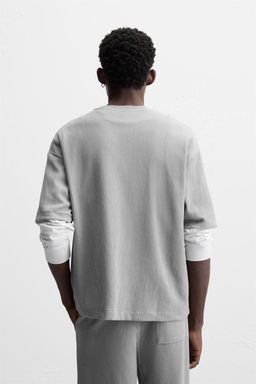 TEXTURED PATCH T-SHIRT - Zara фото 3