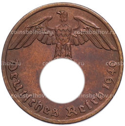 Монета 1 рейхспфенниг 1940 года A Германия
