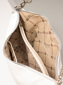 LACCOMA сумка Беатрис-Л815-белый/серый эко кожа хлопок