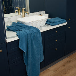 Набор махровых полотенец GINZA 2 шт. (50х90 - 1 шт., 70х140 - 1шт.), 100% хлопок, 450 гр./кв.м., Кэмел - Традиция фото 63