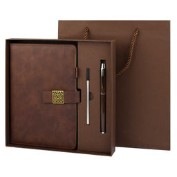 Ежедневник + ручка шариковая + стержень + пакет бумажный (набор подарочный), А5, 96 л., арт. 71215/