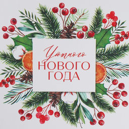 Коробка подарочная новогодняя складная «Уютного Нового года», 18×12×7 см