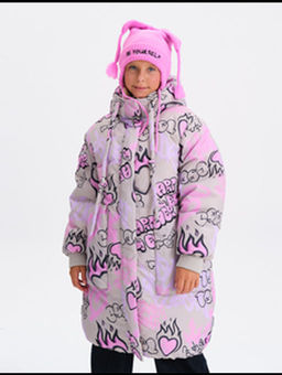 PELICAN, пальто для девочек, Светло-серый